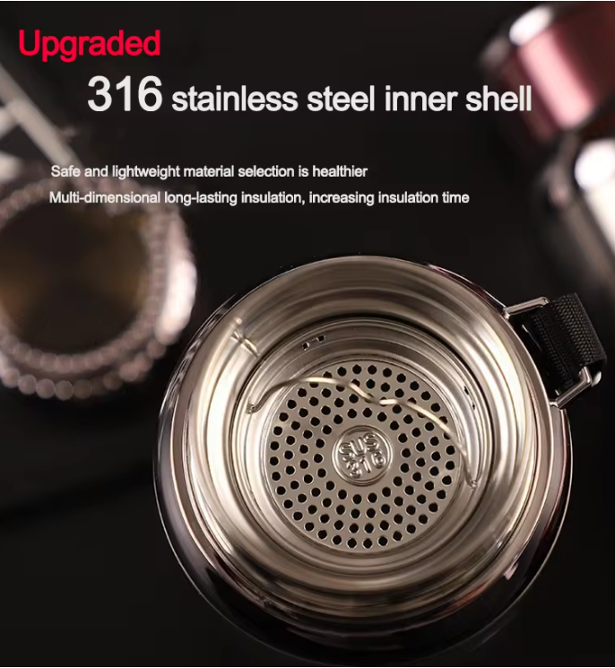 2-in-1 Summer Cooling Pack | Mini USB Air Cooler + 1L Stainless Steel Thermos